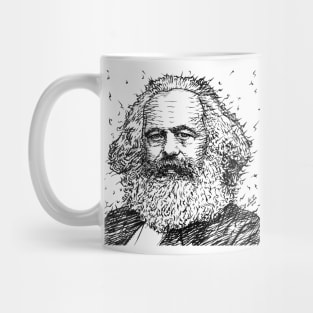 KARL MARX ink portrait Mug